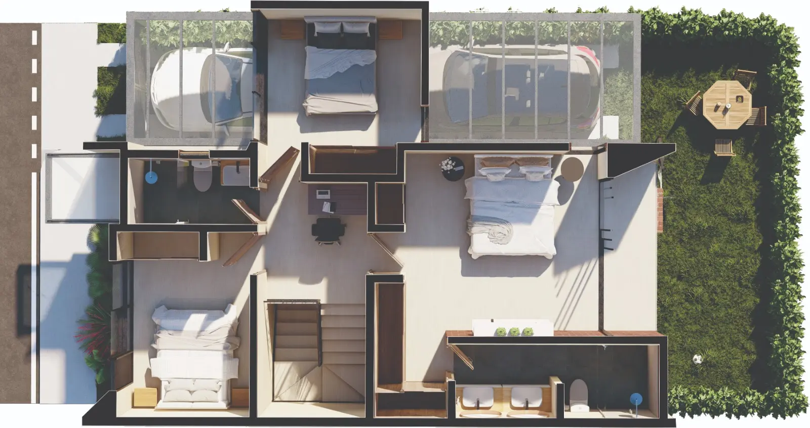 Render segundo piso Colina Campestre